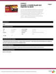 Folgers 110FGPK0019 Black Silk Coffee Packet Specsheet Folgers 110FGPK0019 Black Silk Coffee Packet Specsheet