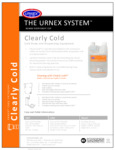 Urnex Clearly Cold Spec Sheet