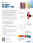 CFS Sauce Bottles Colored Caps Spec Sheet