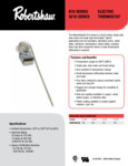 TYPE B10 THERMOSTAT 60-200 F, 3/16"X16" BULB, 84" CAPILLARY ROBERTSHAW TYPE B10 THERMOSTAT 60-200 F, 3/16"X16" BULB, 84" CAPILLARY ROBERTSHAW