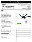 Canarm CP72EZR8BK-W Spec Sheet