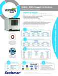 Scotsman N0622 - 600lb Nugget Ice Machine Spec Sheet
