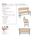 Meghan Bench with Back Specsheet