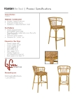 163PH28BNT_Roatan Bar Stool_Spec Sheet