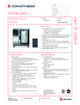 17-Convotherm maxx pro - easyTouch 10.10 Electric Boiler - Specification UL 17-Convotherm maxx pro - easyTouch 10.10 Electric Boiler - Specification UL