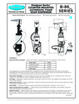 Bobrick B-868, B-865 & B-862 Specsheet