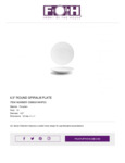 Spiral Round White Plate