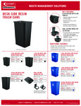DESK SIDE WASTE TRASH CAN W RECYCLE CAN SPEC DESK SIDE WASTE TRASH CAN W RECYCLE CAN SPEC