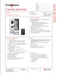 Convotherm 20.10 Spec Sheet