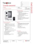 Convotherm 20.20 Spec Sheet