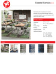coastal canvas spec sheet coastal canvas spec sheet