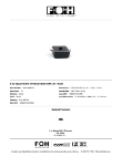 Front of The House DBO136BKC23 Kiln? 8 oz. Black Square Porcelain Ovenware Dish with Lid - 12/Case