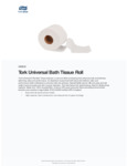 Tork Universal 2-Ply Standard 4"x3.75" Toilet Paper Roll, 616 Sheets / Roll Tork Universal 2-Ply Standard 4"x3.75" Toilet Paper Roll, 616 Sheets / Roll