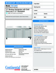 Continental Refrigerator SW72-N-BS