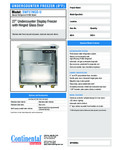Continental SWF27NGD-U Spec Sheet Continental SWF27NGD-U Spec Sheet