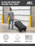 2744000023_Tough Box 25G Rolling Toolbox Spec Sheet.pdf 2744000023_Tough Box 25G Rolling Toolbox Spec Sheet.pdf
