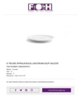 Spiral White Saucer Spiral White Saucer