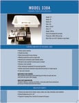 Patty-O-Matic 330A specsheet Patty-O-Matic 330A specsheet