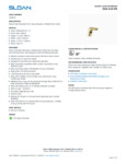 DISPENSER SOAP SENSOR DECK BATTERY POLISHED BRASS spec sheet