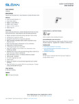 DISPENSER SOAP SENSOR DECK BATTERY BRUSHED S/S spec sheet