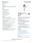 FLUSHOMETER SENSOR TOP SPD ECOS 1.28 GPF spec sheet