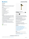 Sloan 5093370444 Specsheet