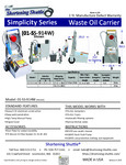 Shortening Shuttle SS-914W Spec Sheet