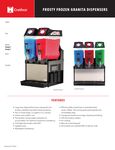 Crathco Frosty Series Spec Sheet