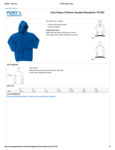 Port & Company PC78H Hoodie Spec sheet