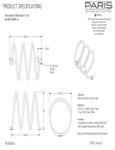 Parish Furnishings 3 Loop Powder Coated Surface Mount Bike Rack Specs Parish Furnishings 3 Loop Powder Coated Surface Mount Bike Rack Specs