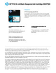 HP 712 38ML BLACK DESIGNJET INK CARTRIDG