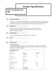 Spec Sheet Spec Sheet