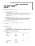 Spec Sheet