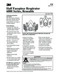 3M Half Facepiece Reusable Respirator 6000 Series Specsheet