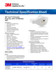3M N95 Aura Particulate Respirator 9211+ Specsheet