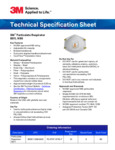 3M N95 Particulate Respirator 8511 Specsheet 3M N95 Particulate Respirator 8511 Specsheet