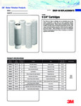 3M 9 3/4" Water Filtration Cartridges