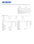 48" NATURAL ALUMINUM HANDLE - BLUE spec sheet
