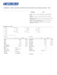 30" NATURAL ALUMINUM HANDLE - RED spec sheet 30" NATURAL ALUMINUM HANDLE - RED spec sheet