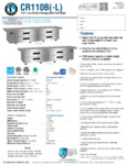 Hoshizaki CR110A Spec Sheet