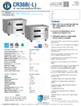 Hoshizaki CR36A Spec Sheet