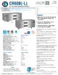 Hoshizaki CR60A Spec Sheet