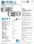 Hoshizaki CR72A Spec Sheet