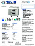 Hoshizaki PR46A-D2 Spec Sheet