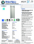 Hoshizaki R1A-FS Spec Sheet