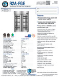 Hoshizaki R2A-FG Spec Sheet Hoshizaki R2A-FG Spec Sheet