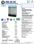 Hoshizaki RM-49-HC Spec Sheet