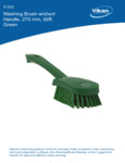 BRUSH,WASHING,STIFF,10",PP/PBT,GREEN spec sheet BRUSH,WASHING,STIFF,10",PP/PBT,GREEN spec sheet