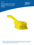 BRUSH,WASHING,STIFF,10",PP/PBT,YELLOW spec sheet BRUSH,WASHING,STIFF,10",PP/PBT,YELLOW spec sheet