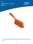 BRUSH,HAND,SOFT,14",PP/PBT,ORANGE spec sheet
